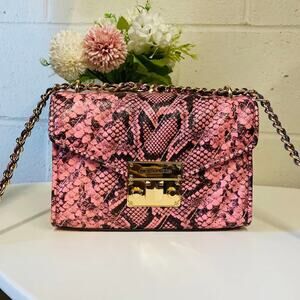 Michael Kors Rose 35S1GXOC1E Small Crossbody Bag In Carnation